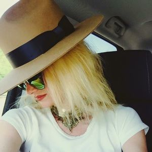 Brixton brown felt fedora XS